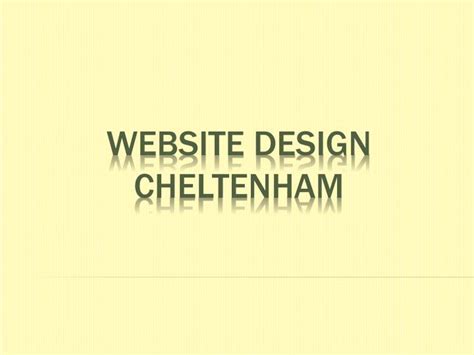 1 Website Design Cheltenham..